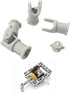 3L Blocks-61903-62520c01 Pack 10pcs MOC Light Grey Universal Joint Connector Coupler Shaft Building for Suspension