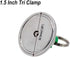AMHUKIP 1pcs 1.5" 17-100psi Applications(100psi Adjustable Tri Clamp Pressure Relief Valve End Cap - for Home Brewing