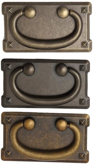 Generic 85AC Antique Drawer Pull Zinc-Alloy Dressers Knob Cupboard Handle VintaFurniture Decor Handle Square Bedside