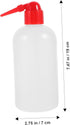2 pcs Narrow Mouth Wash Bottle with Graduation Plastic Laboratory Washing Bottle Angled Head Design for Precise Fluid