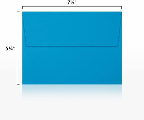 LUXPAPER A7 Invitation Envelopes for 5 x 7 Cards, 80 lb. Pool, 50 Pack, Peel and Press Seal