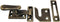QCAA Solid Brass Casement Fastener Window Lock, Small, Brushed Antique Brass, 1 Pack