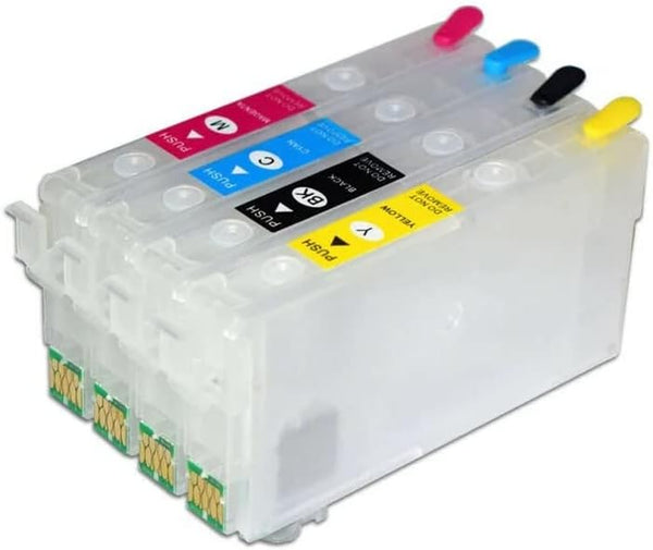 INKXPRO Remanufactured Empty Cartridges for Epson 812XL 812 XL with Single-use Chip for Workforce Pro Printers