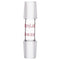 stonylab Glass 19/22 Straight Laboratory Adapter, Borosilicate Glass, 30mm Between Two 19/22 Ground Joints