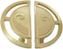 SANCHAKOU 2Pcs/Set 108 29Mm Gold Knobs for Dresser Semicircular Wardrobe Cabinet Bedside Table Handle Drawer Pure