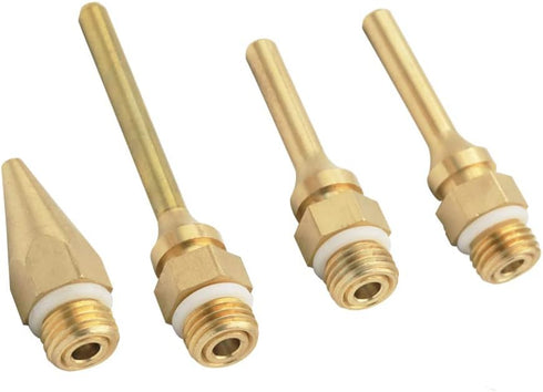 Eyech 4 Pack Interchangeable Hot Glue Gun Nozzles, Copper Assortment Set for Craft Repair Tool