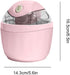 Generic 500ML Frozen Mini Ice Cream Maker, One Touch Dessert Machine for Gelato Sorbet Yogurt, Personal Mini Ice Cream