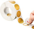 Leinuosen 1000 Pcs 1" Round Scratch Off Stickers Roll, Gold Scratchoff Labels for DIY Projects