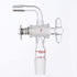 Glass Bent Inlet Adapter with 19/22 Male Glass Joint and 2mm Hose Connection Lab Glassware