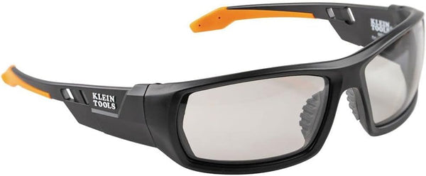 Klein Tools 60537 Safety Glasses, Professional Protective Eyewear with Full Frame, Scratch Resistant and Anti-Fog