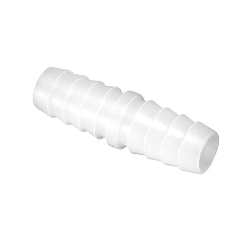 Quickun Plastic Hose Barb Fitting, 3/8" x 3/8" Barbed Splicer Joint Adapter, Pack of 5