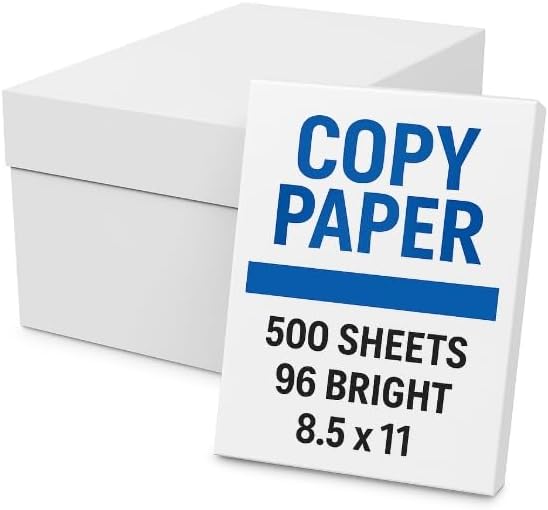 Generic Multipurpose High Volume Copy Paper, 8.5 x 11 inches, 1 Ream, 500