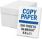 Generic Multipurpose High Volume Copy Paper, 8.5 x 11 inches, 1 Ream, 500