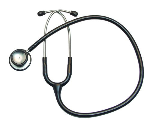 Graham-Field LAB-7100 Labtron Stainless Steel Stethoscope, Classic Medical Monitor Kit for Adults, Black