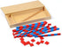 Kghios Montessori Small Numerical Rods with Number Tiles Montessori Math Toys Materials for