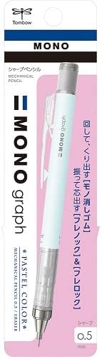 Tombow Mechanical Pencil, Monograph Pastel Color 0.5mm, Ice Blue (DPA-136A) by Tombow