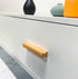 PIYYQNY 6 Pack 64mm/2.5 Inches) Cabinet Hardware Natural Wood Cabinet Pulls Drawer Wardrobe Wooden Handles Suitable