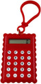 Red Mini Calculators, Pocket Basic Electronic Calculator, 8 Digits Biscuit Shape Digital Desktop Calculator for Kids,