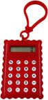 Red Mini Calculators, Pocket Basic Electronic Calculator, 8 Digits Biscuit Shape Digital Desktop Calculator for Kids,