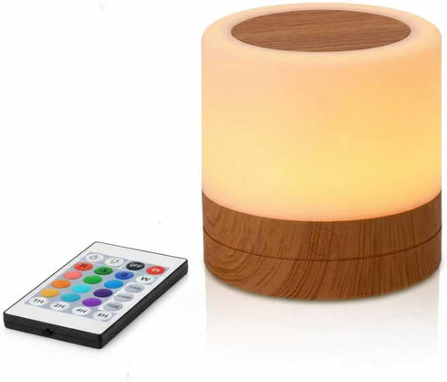 Dimmable Baby Night Light: Eye-Caring Soft Warm White LED Touch Lamp | USB Rechargeable Portable Bedside for Nursery