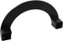 LQ Industrial 2PCS Counter 128 Black Zinc Alloy Semi Circular Cabinet Door Handle Holes Spacing Wardrobe Pull Knob