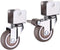 Kolloee 1Pcs 1.5" 2'' Wheel Universal TPR Swivel Caster Rubber Wheels for Trolley