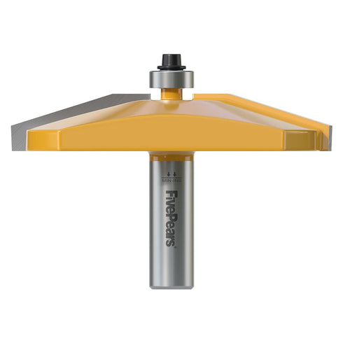 FivePears Bevel Raised Panel Router Bit 1/2 Inch Shank for Making Cabinet