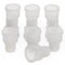 Stonylab Silicone Stopper with Thread, 14# Natural Septum Stopper for 14/20 Outer Joint Lab Glassware, 10 Pack