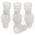 Stonylab Silicone Stopper with Thread, 14# Natural Septum Stopper for 14/20 Outer Joint Lab Glassware, 10 Pack