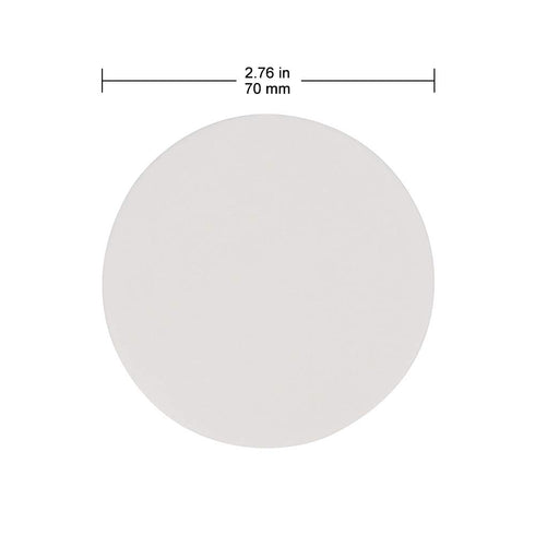Labasics Quantitative Filter Paper Circles, 70 mm Diameter Cellulose Filter Paper, Pack of 100, 15 to 20 Micron