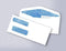 NextDayLabels #9 Double Window Security Envelope (Regular Gum - 500 Per Pack)