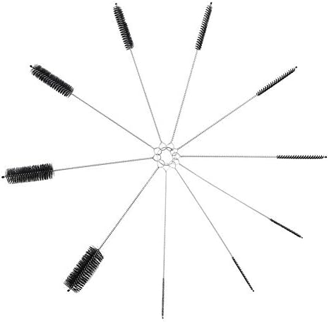 10 DECORA Pieces Nylon Cleaning Bottle Brush Pipe Cleaning Brushes Tube Brushes Tube Bottle Straw Washing Cleaner