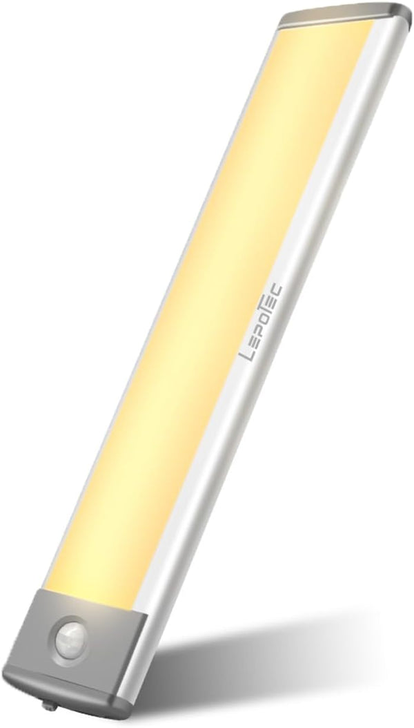 LEPOTEC 30 LED Under Counter Lighting, Motion Kitchen Cabinet Light, Battery Operated