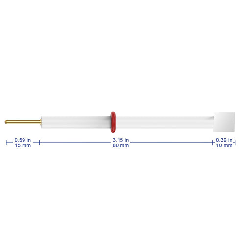 Nickel Electrode, 10x10x0.1 mm Laboratory Metal Sheet with PTFE Body for Labasics Electrolytic Cell