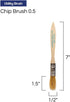 Pro Grade - Chip Paint Brushes - 24 Ea 1/2 Inch Chip Paint Brush Light Brown by Pro Grade