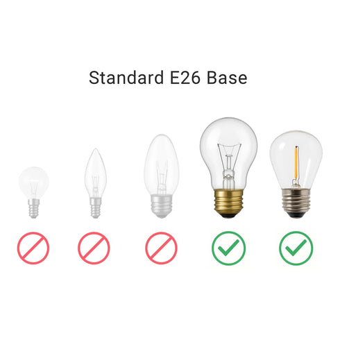 Skillflex (5) Light Socket Safety Cap Plugs for String Lights, Covers for Recessed and Standard Light Sockets
