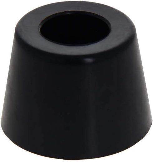 MroMax 4Pcs Round Rubber Feet Pads, 1.42" W x 0.98" H Non-Slip Bumper Feet for Furniture, Black