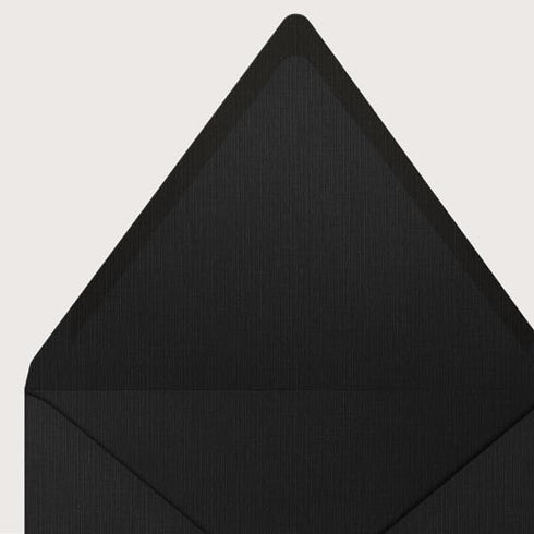 LUXPaper 4Bar A1 Contour Flap Invitation Envelopes | Black Linen | 3 5/8" x 5 1/8" | 80lb. Text | 50 Qty