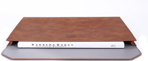Vintage Leather Folder, Document Briefcase for Office and Work Essentials, Handmade, Brown