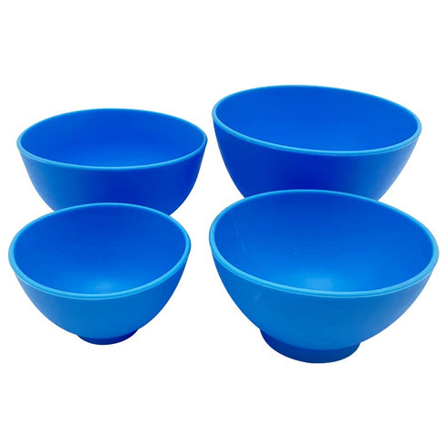 Lab Flexible Alginate Rubber Mixing Bowls Small/Medium/Large/Extra Large with One Spatula (4)