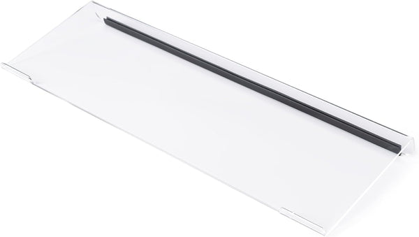 BOOMIBOO Clear Acrylic Tilted Computer Keyboard Holder for Ergonomic Typing, Keyboard Stand with