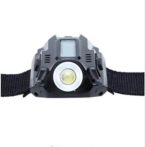 Maxbei Waterproof LED Tactical Display Rechargeable Wrist Watch Flashlight Multi Tools Outdoor Lighting for Outdoor