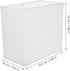 7.08X6.49X3.93 Inch Amosfun Rectangular Cloth Lampshade White Fabric Lamp Shade Replacement for Table and Floor Lamps