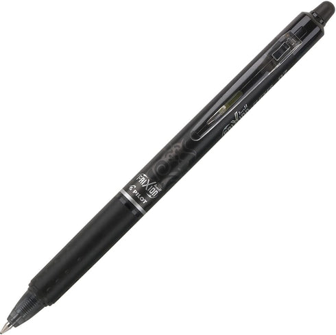 Pilot FriXion Ball Clicker Retractable Erasable Gel Pen, Fine Point, 0.7mm, Black Ink, 12 Count