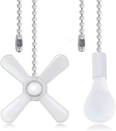 Ceiling Fan Pull Chain Extension Ornaments Chains with Decorative Light Bulb and