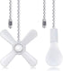 Ceiling Fan Pull Chain Extension Ornaments Chains with Decorative Light Bulb and
