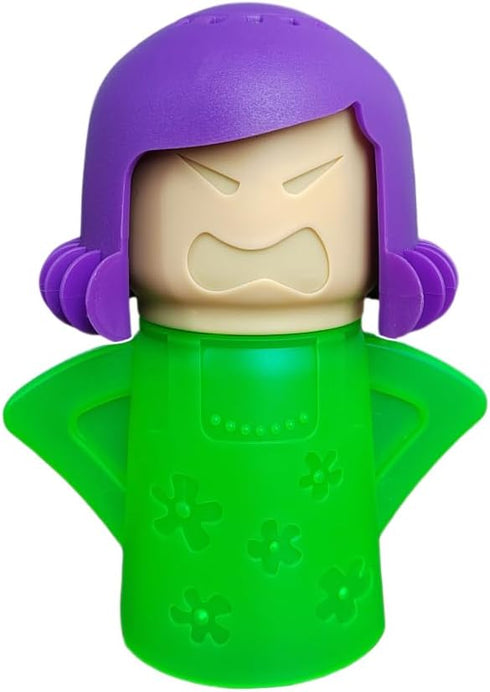 PARFINER Microwave Cleaner Angry Mama Easy Steam Cleans with Vinegar and Water