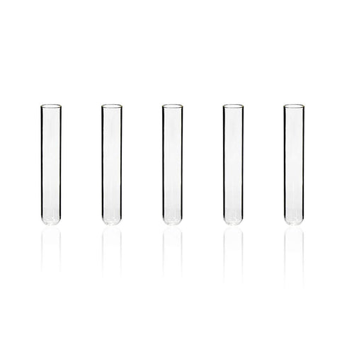 50pcs 16ml Borosilicate Glass Test Tubes, 16x150mm with Round Bottom