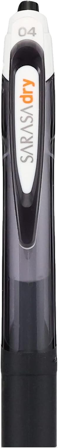Zebra Sarasa Dry B-JJS31-BK Gel Ballpoint Pen, 0.4, Black, 10 Pieces