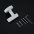 White Towel Hooks, Coat Hook for Bath and Kitchen, SUS 304 Stainless Steel Wall Hook, 2 Count